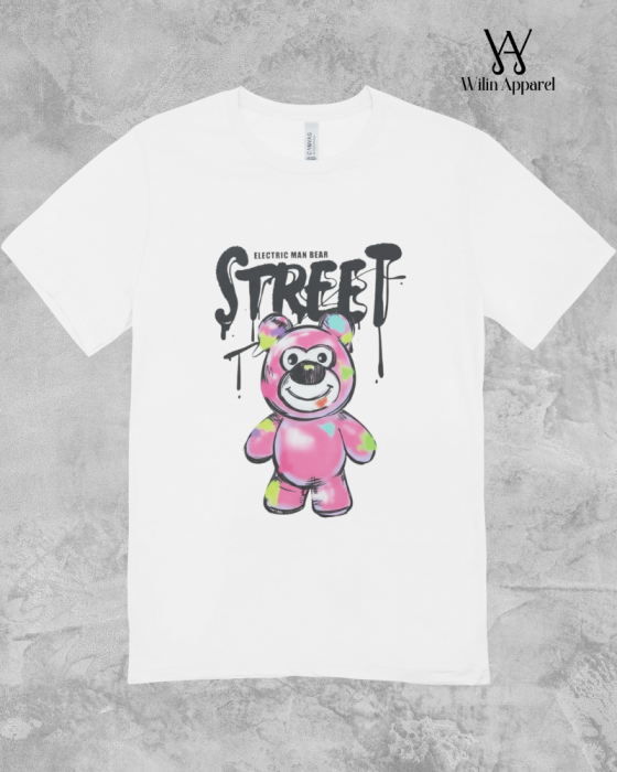 Kaos Distro Pria Wanita Electric Man Bear